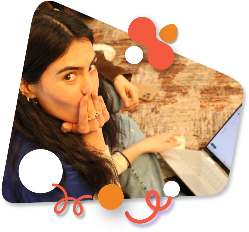 Young person being goofy and applying for an AIESEC experience