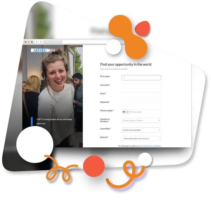 AIESEC application form
