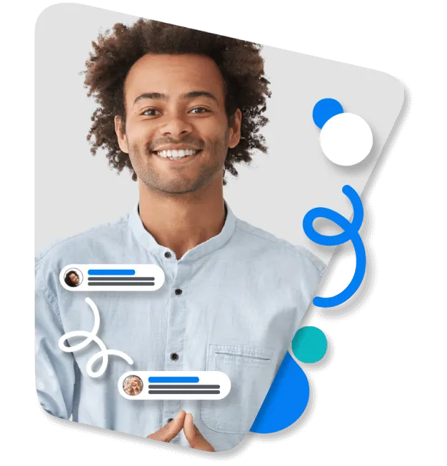 Happy multi cultural intern